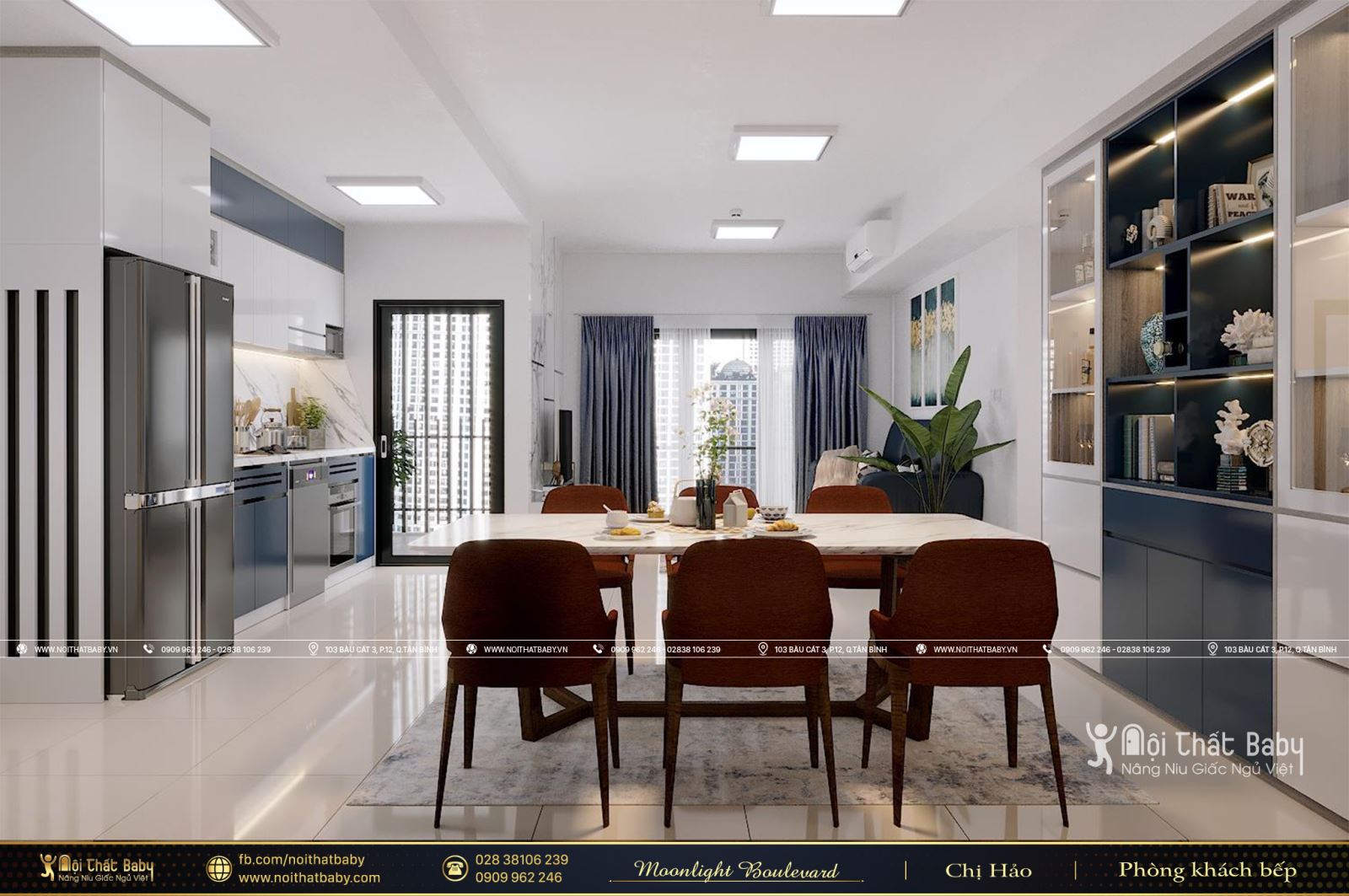 Tổng hợp các mẫu thiết kế nội thất chung cư Moonlight Boulevard